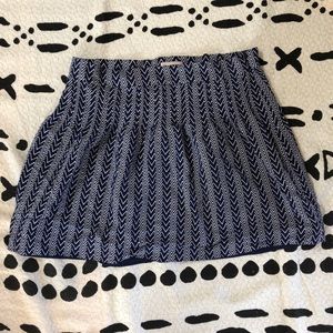 GAP Blue Chevron Skirt